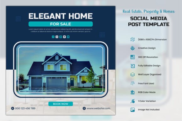 Download Real Estate Social Media Post Template - Premium Resources