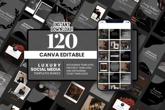 Download Luxury Social Media Templates Bundle - Media templates Collection