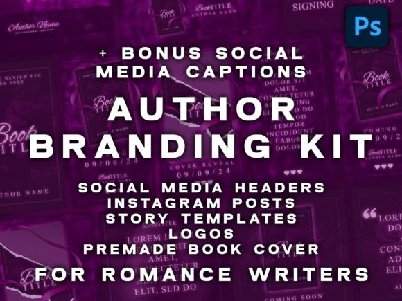 Download Romance Book Social Media Templates Kit - Media templates Collection