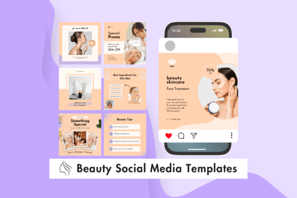 Download Beauty Social Media Templates - Media templates Collection