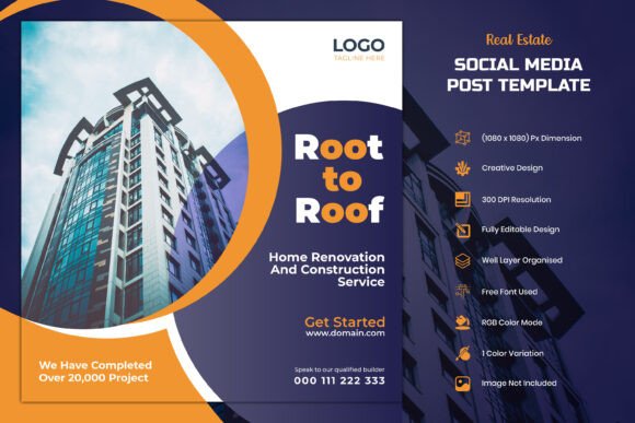 Download Real Estate IG Social Media Post Design - Premium Resources
