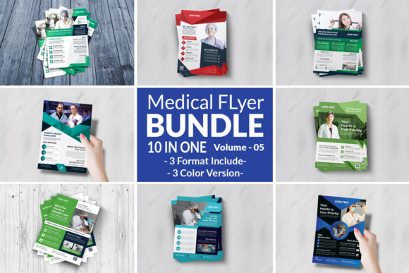 Download Healthcare Flyer Bundle Templates - Bundle templates Collection