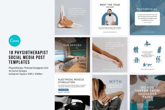 Download Physiotherapy Social Media Templates - Media templates Collection