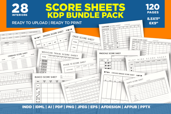 Download Score Sheets KDP Bundle Pack - Premium Resources